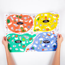 Görseli Galeri görüntüleyiciye yükleyin, OMY School Öğretici Poster - Fruits & Vegetables