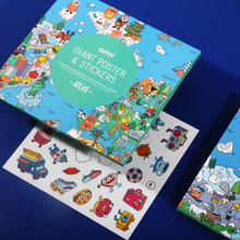 Görseli Galeri görüntüleyiciye yükleyin, OMY Sticker Poster - Atlas