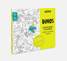 Görseli Galeri görüntüleyiciye yükleyin, OMY Coloring Poster - Dinos