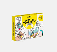 Görseli Galeri görüntüleyiciye yükleyin, OMY Coloring Pocket - Princess & Dragons