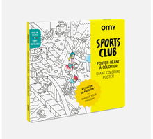 Görseli Galeri görüntüleyiciye yükleyin, OMY Coloring Poster - Sports Club