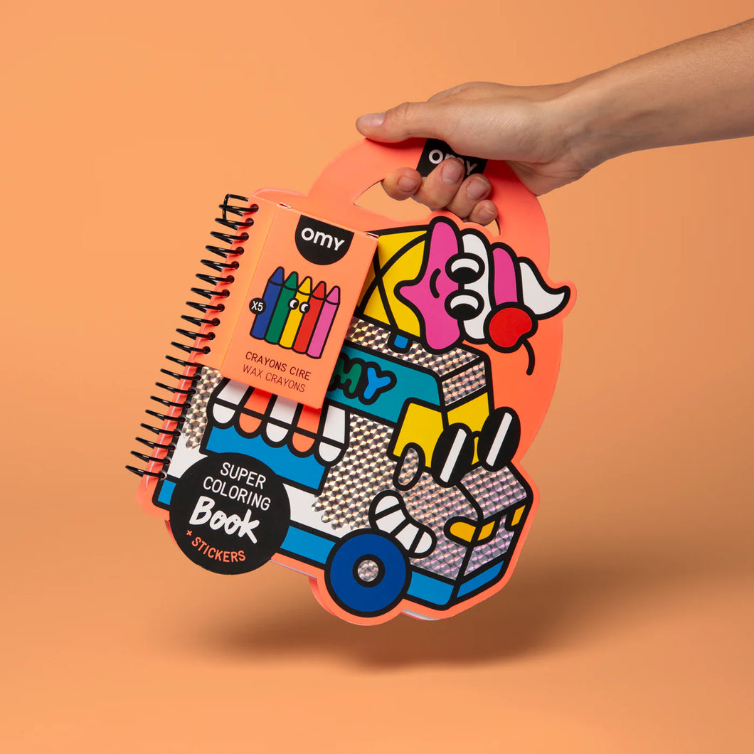 OMY Super Coloring & Stickers Book - Yummy