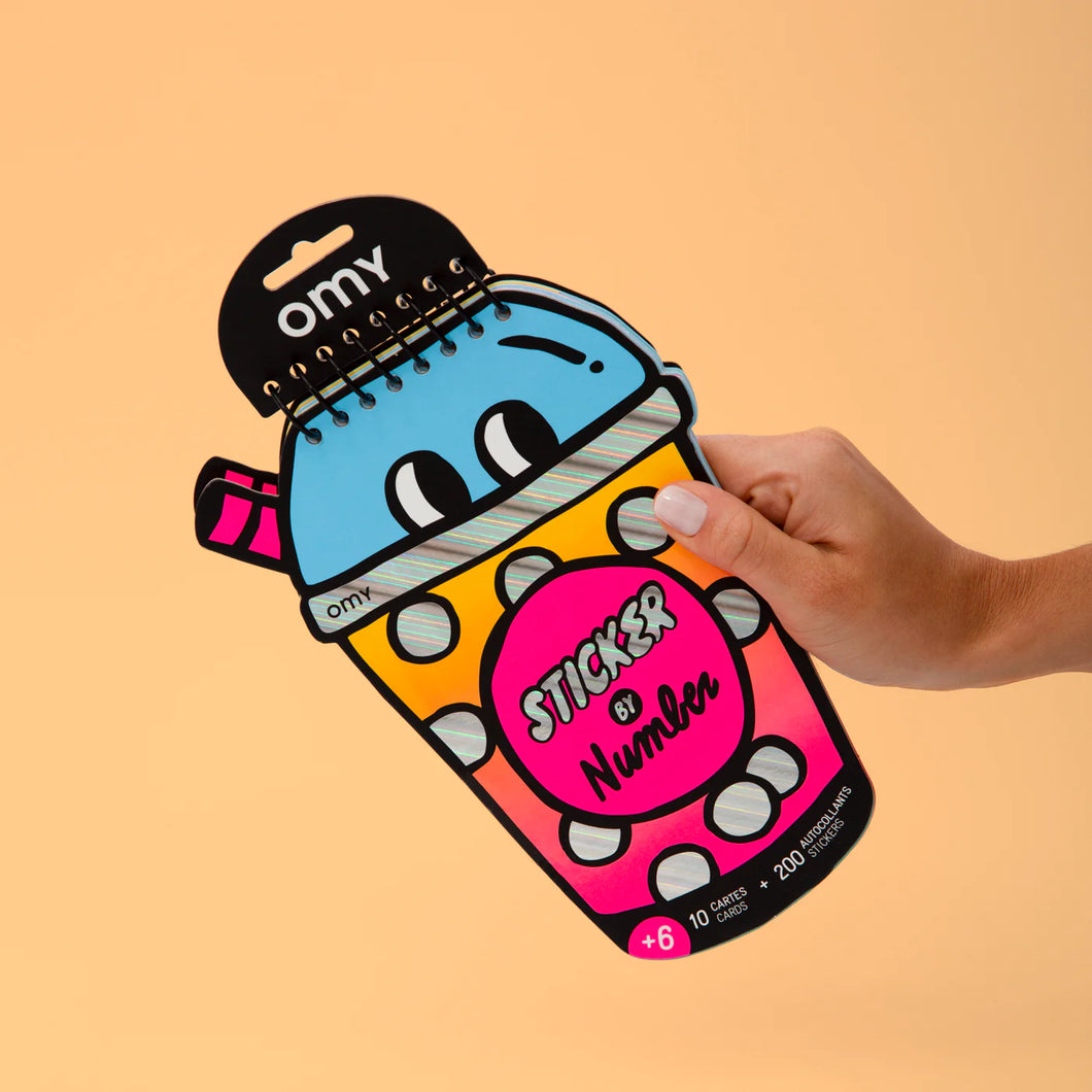 OMY Sticker by Number - Bubble Tea