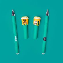 Görseli Galeri görüntüleyiciye yükleyin, OMY Pen Buddies Silinebilir Kalem - Mewchi &amp; Noo
