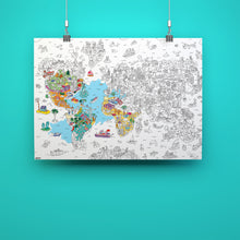 Görseli Galeri görüntüleyiciye yükleyin, OMY Coloring Poster - Atlas
