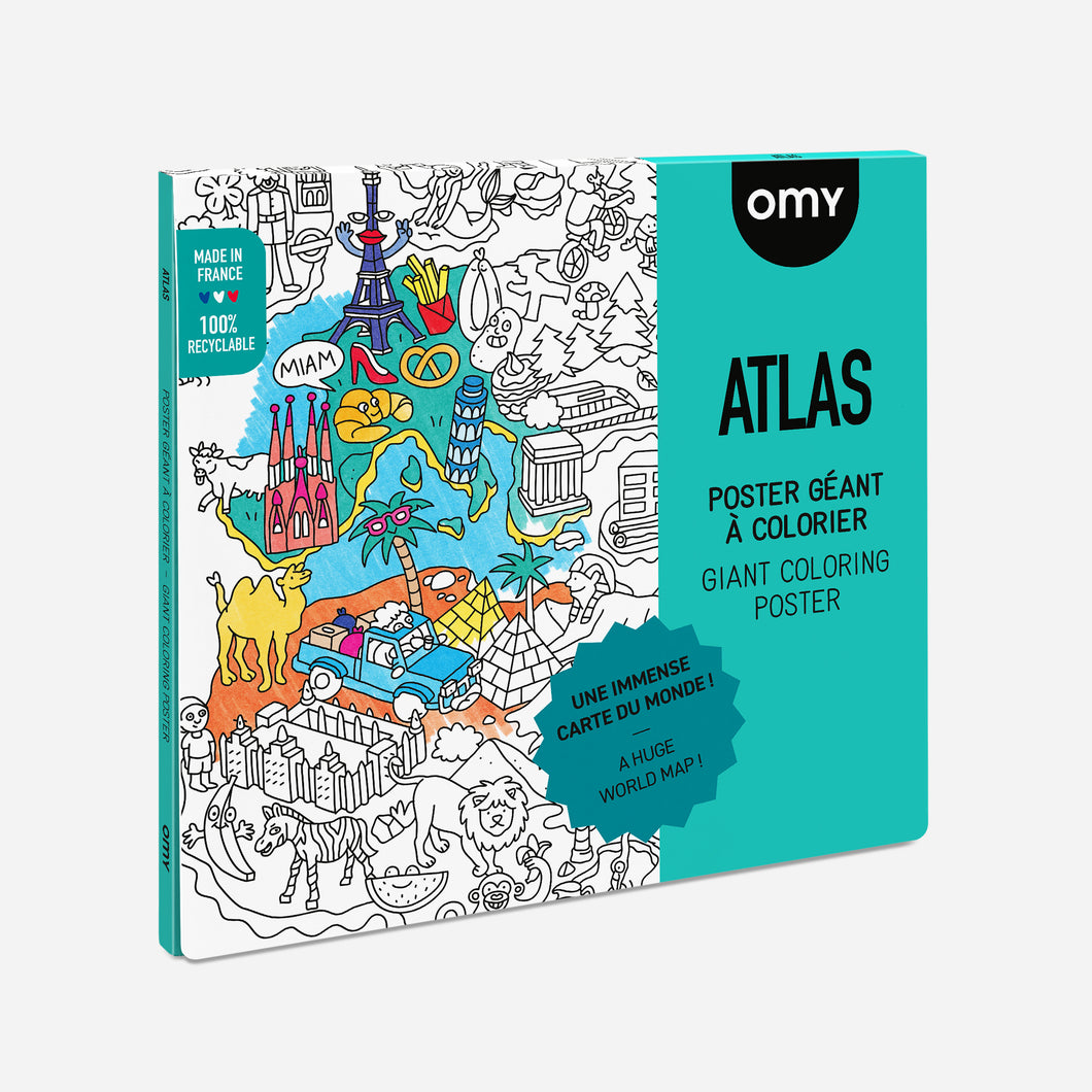 OMY Coloring Poster - Atlas