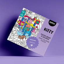 Görseli Galeri görüntüleyiciye yükleyin, OMY Coloring Poster - Kitty

