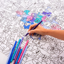 Görseli Galeri görüntüleyiciye yükleyin, OMY Coloring Poster - Kitty

