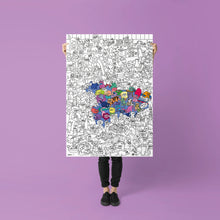 Görseli Galeri görüntüleyiciye yükleyin, OMY Coloring Poster - Kitty
