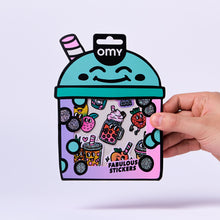 Görseli Galeri görüntüleyiciye yükleyin, OMY Fabulous Vinil Çıkartmalar - Bubble Tea
