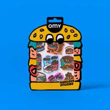 Görseli Galeri görüntüleyiciye yükleyin, OMY Fabulous Vinil Çıkartmalar - Burger
