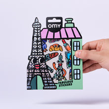 Görseli Galeri görüntüleyiciye yükleyin, OMY Fabulous Vinil Çıkartmalar - Paris
