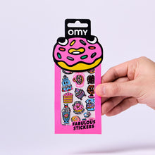 Görseli Galeri görüntüleyiciye yükleyin, OMY Fabulous Vinil Çıkartmalar - Donuts
