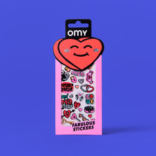 Görseli Galeri görüntüleyiciye yükleyin, OMY Fabulous Vinil Çıkartmalar - Love
