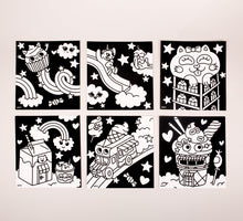 Görseli Galeri görüntüleyiciye yükleyin, OMY Velvet Coloring / İlk Boyamalarım - Kawaii
