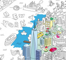Görseli Galeri görüntüleyiciye yükleyin, OMY Coloring Poster - New York
